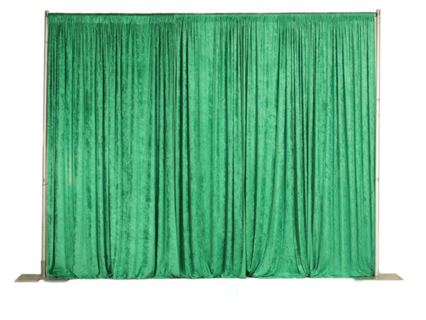 10ft. High Green Pipe and Drape – per linear foot