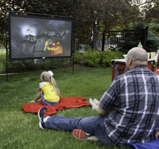 Summer Outdoor Cinema In Garden