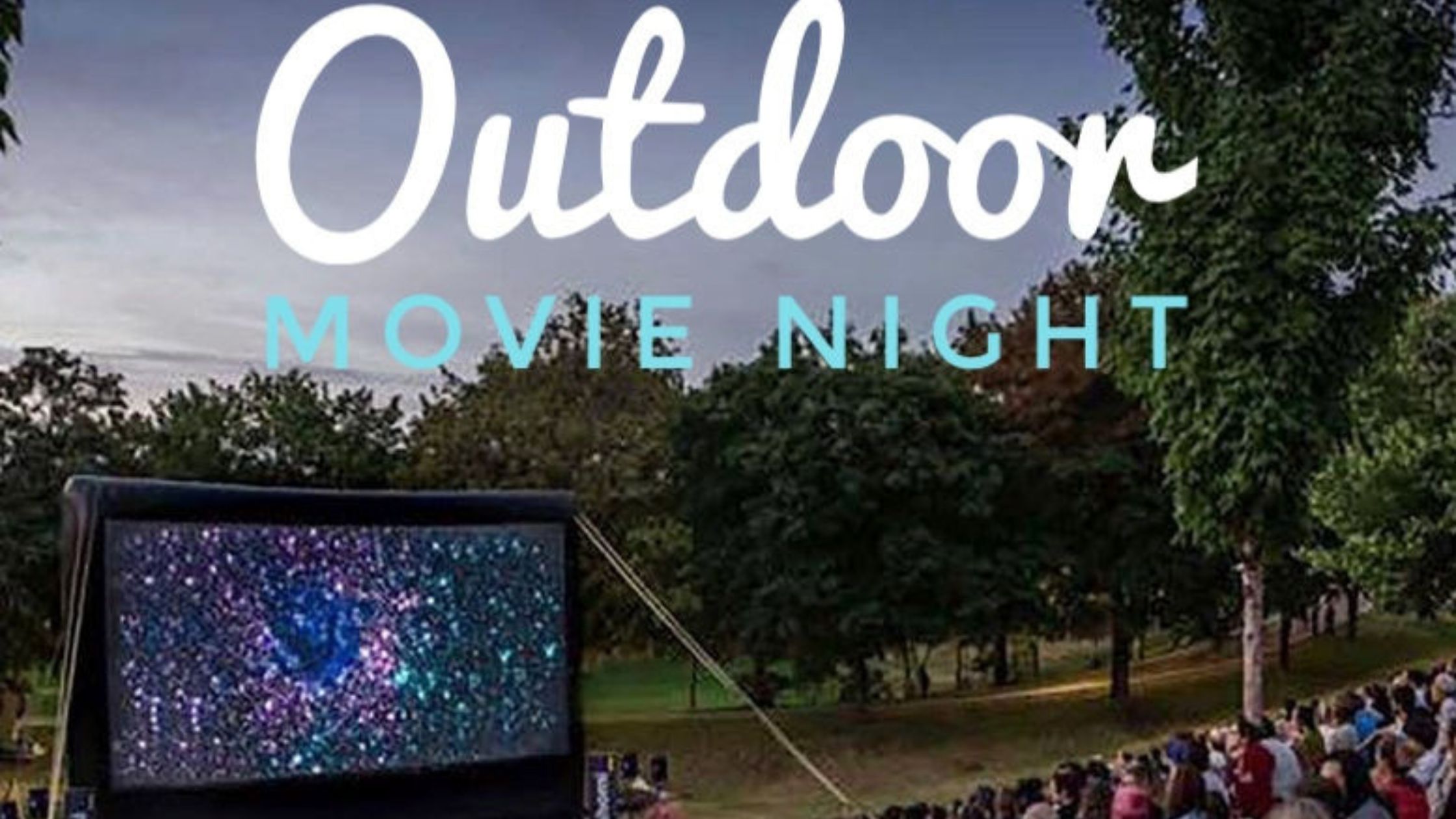 Outdoor movie night