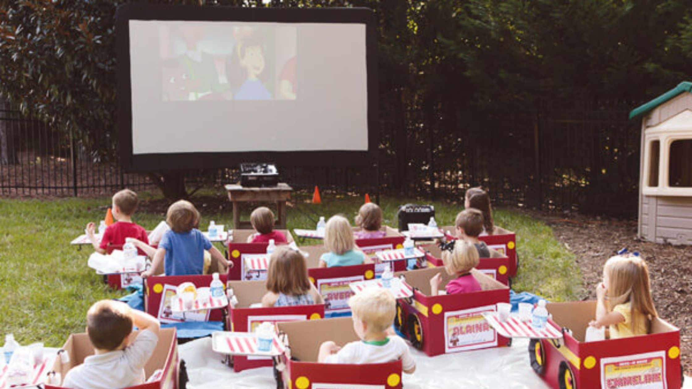 Backyard Drive-In Movie Party