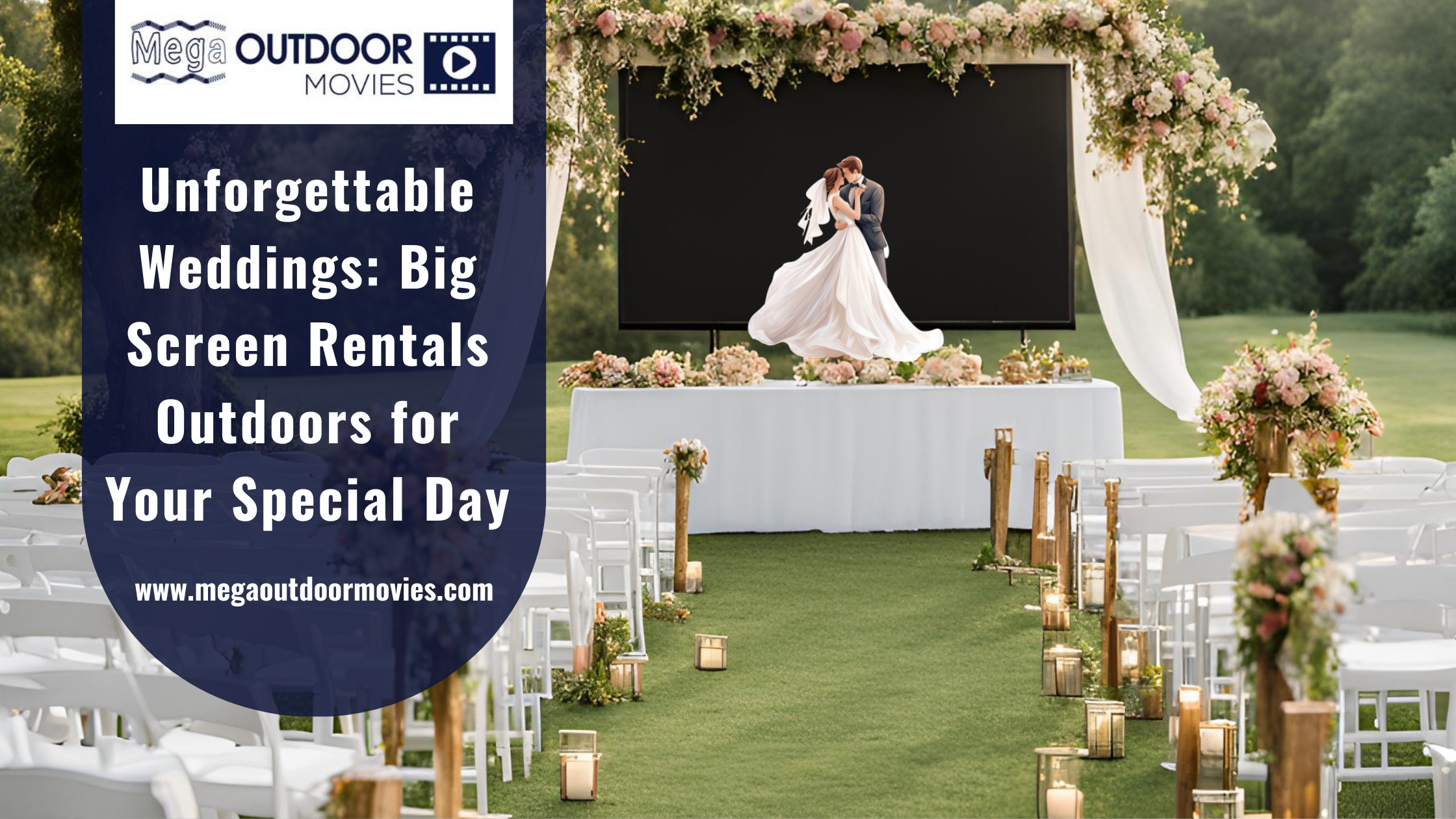 Unforgettable Weddings: Big Screen Rentals Outdoors for Your Special Day