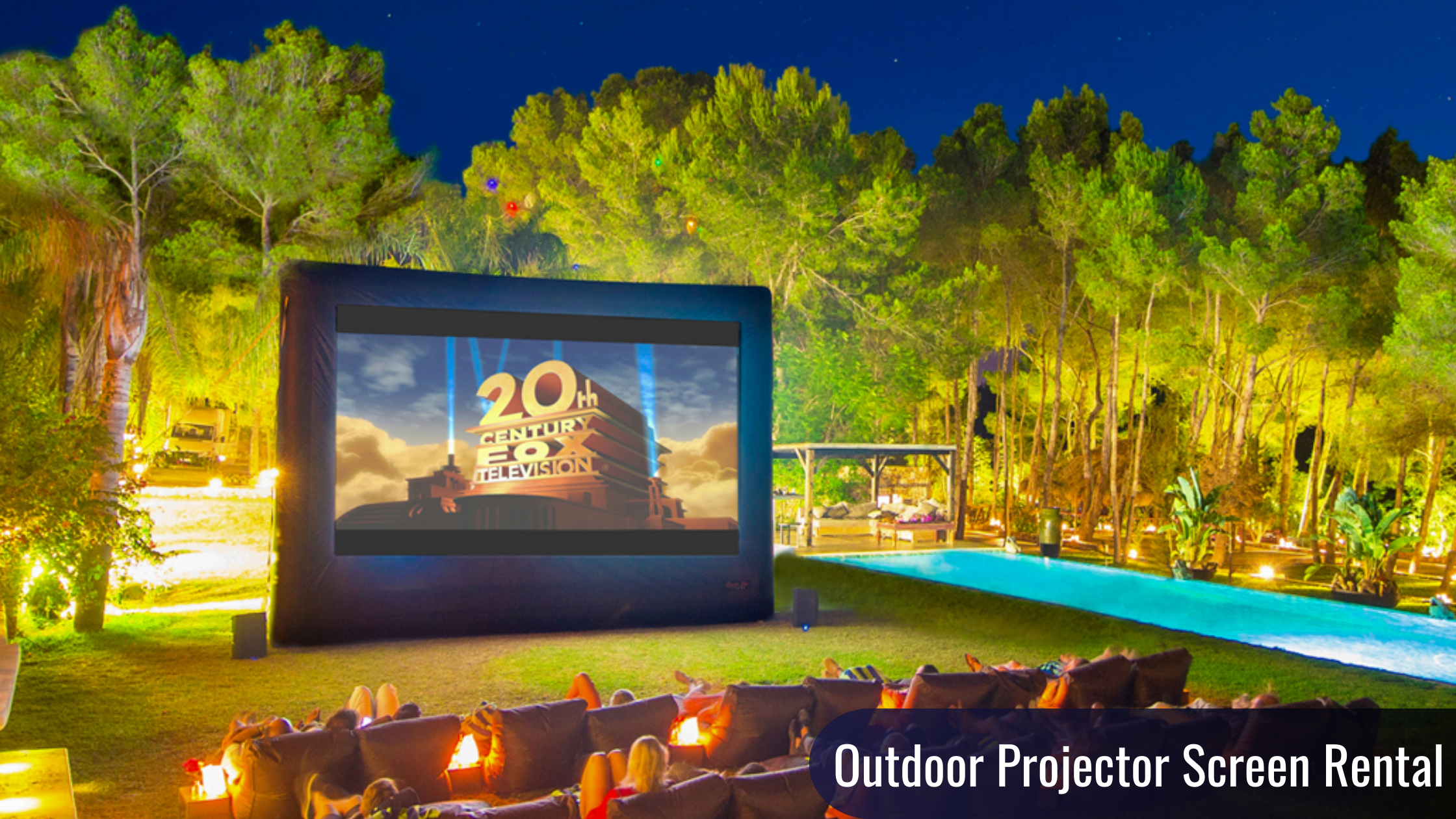 Outdoor Projector Screen Rental
